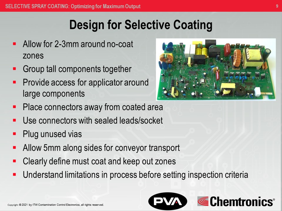inar Optimizing Selective Spray Conformal Coating for Maximum